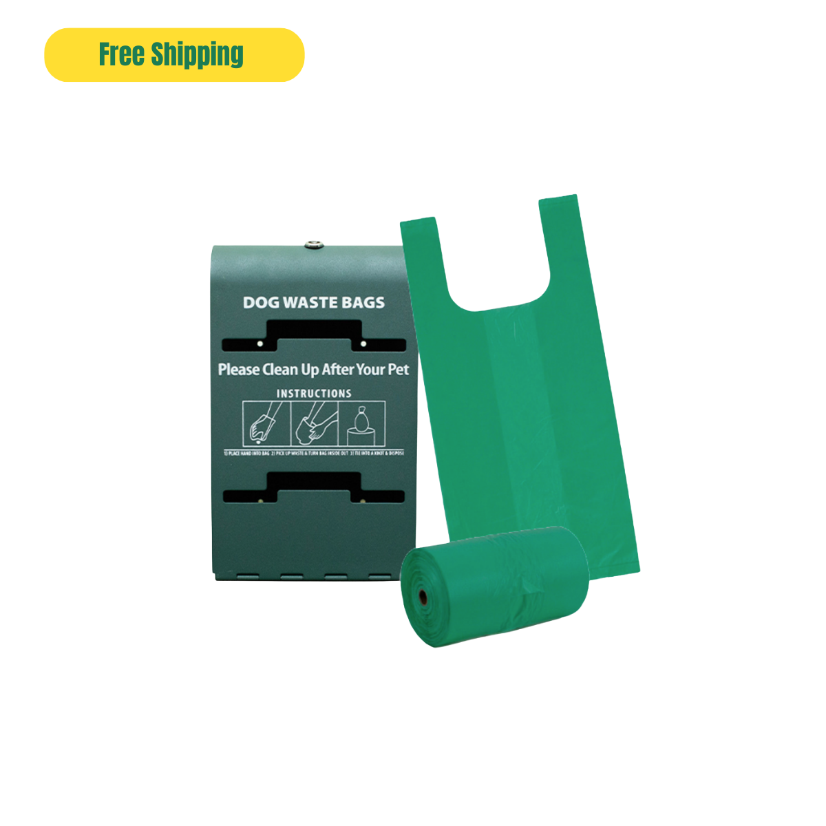 Tie-Handle Dog Waste Bags