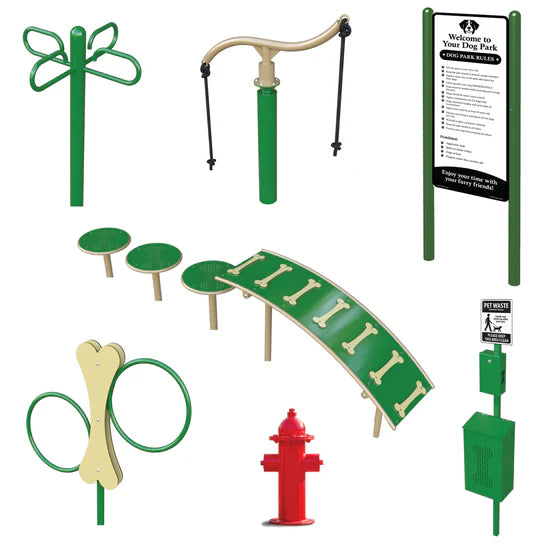The Bone Yard - 7 Component Dog Park Kit