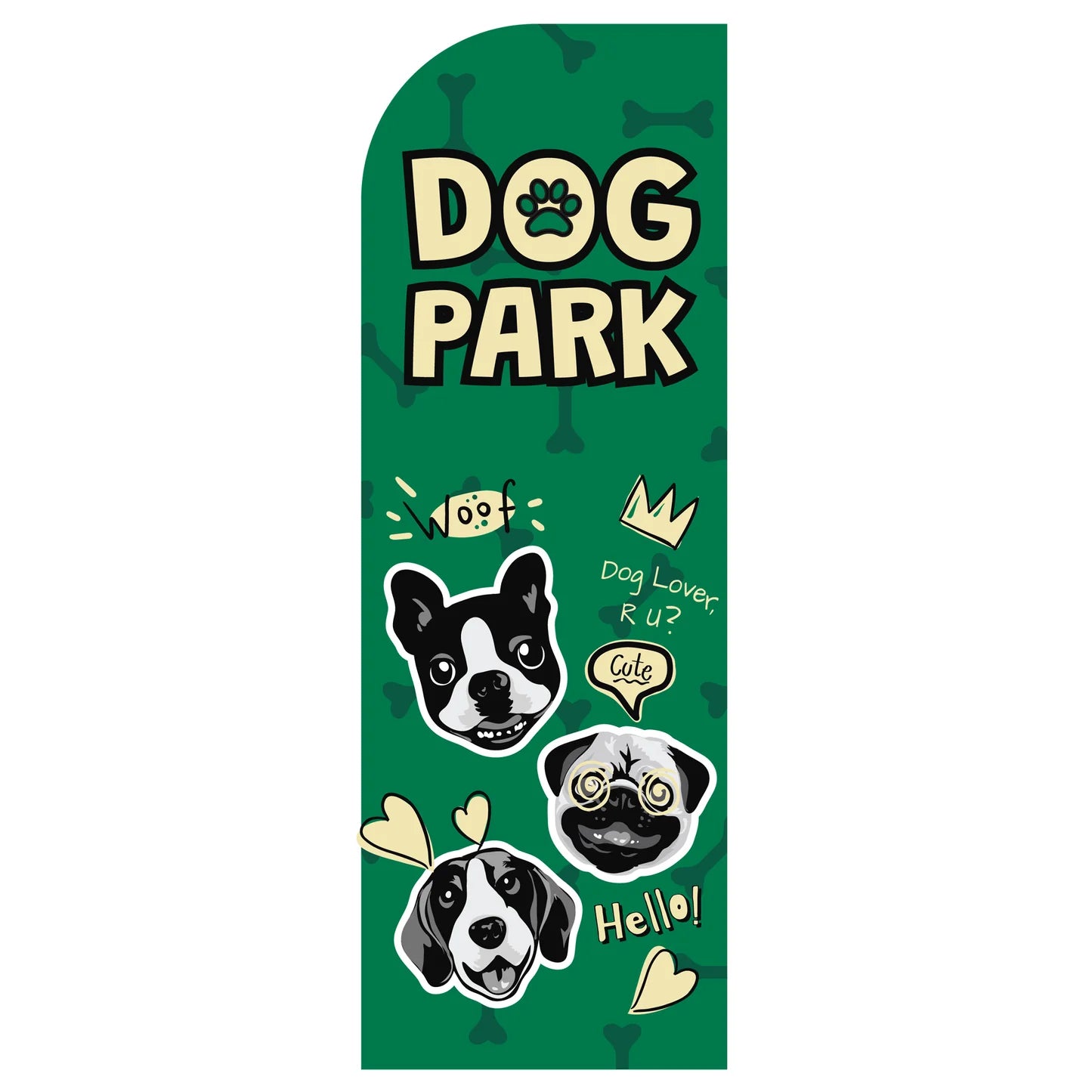 Dog Park Flag Banner – Outdoor Branding & Visibility Signage