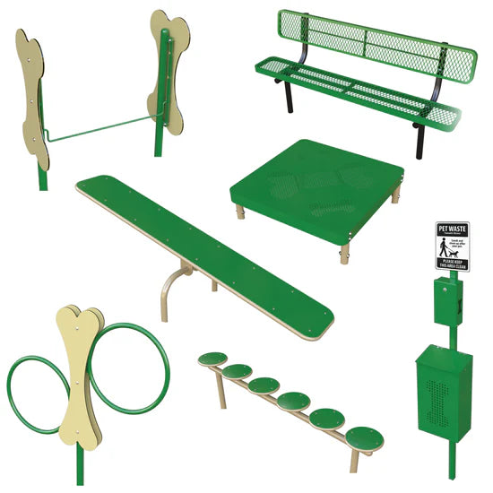 The Happy Doggo - 7 Component Dog Park Kit