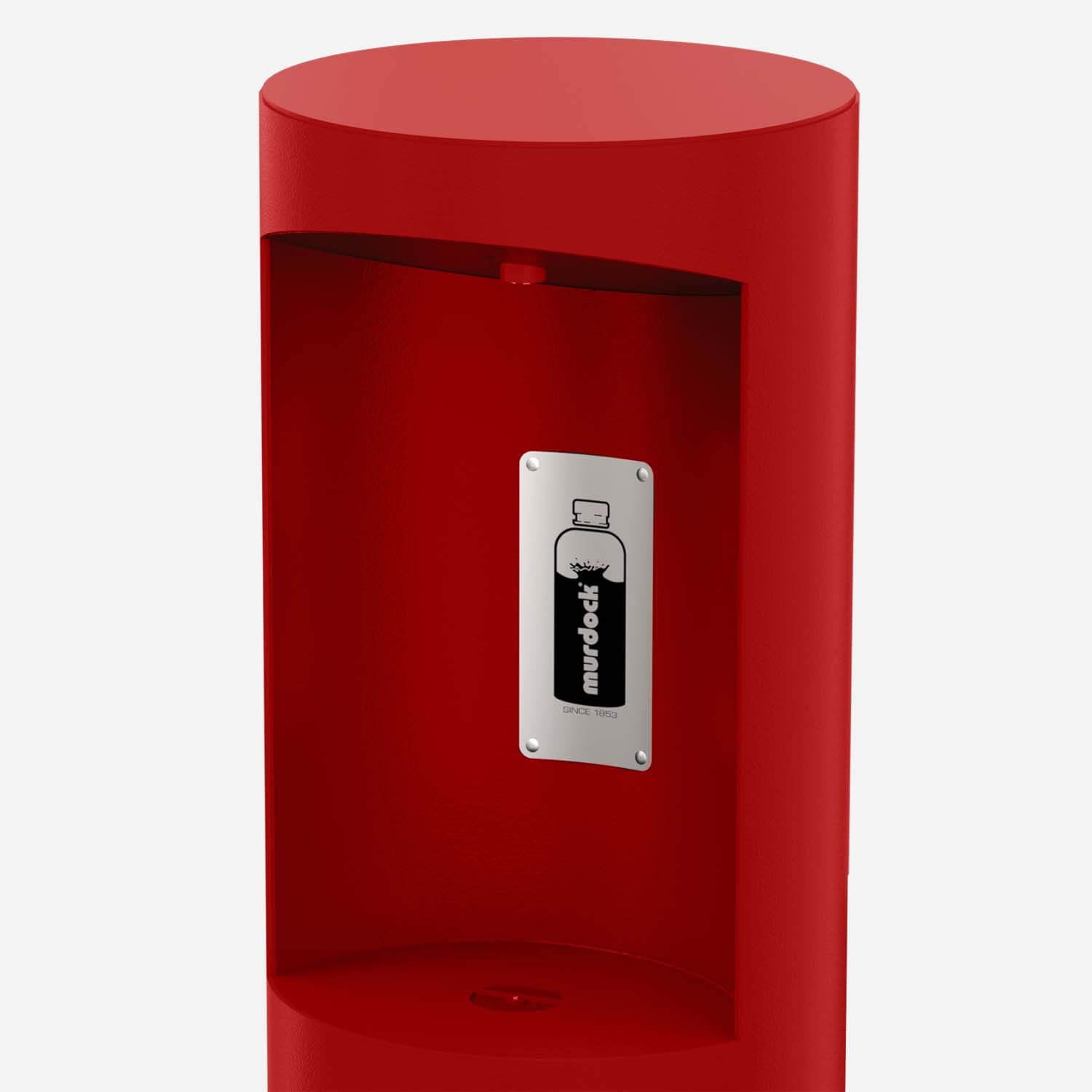 Outdoor Pedestal Bottle Filler with Barrier-Free Drinking Fountain