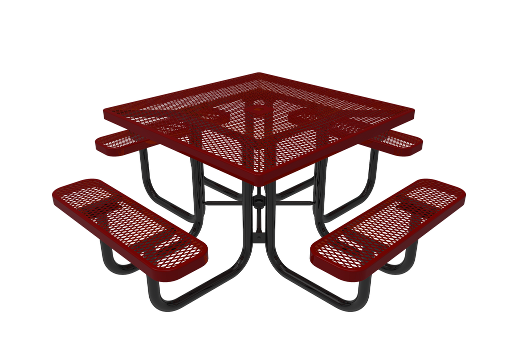 46" Square Pedestal Table with 4 Seats - Canine Park solutions