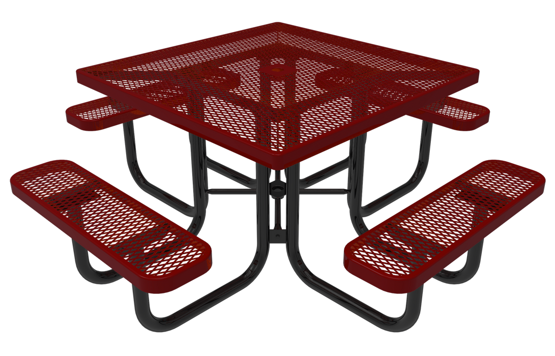 46" Square Pedestal Table with 4 Seats - Canine Park solutions