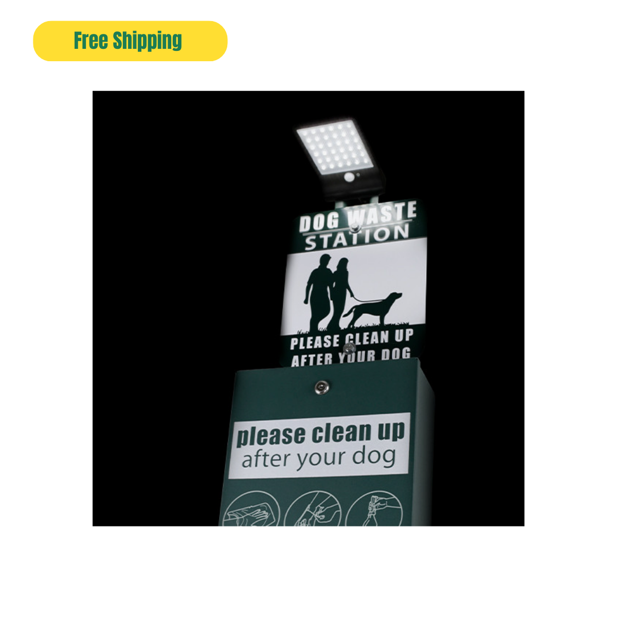 Solar Light for Dog Waste Stations