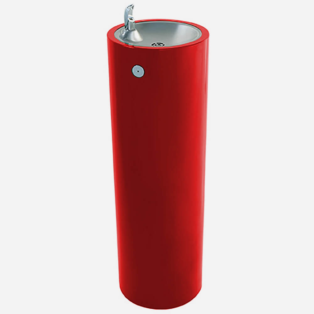 Outdoor Stainless Steel Drinking Fountain with Pet Bowl – Commercial Pedestal Unit