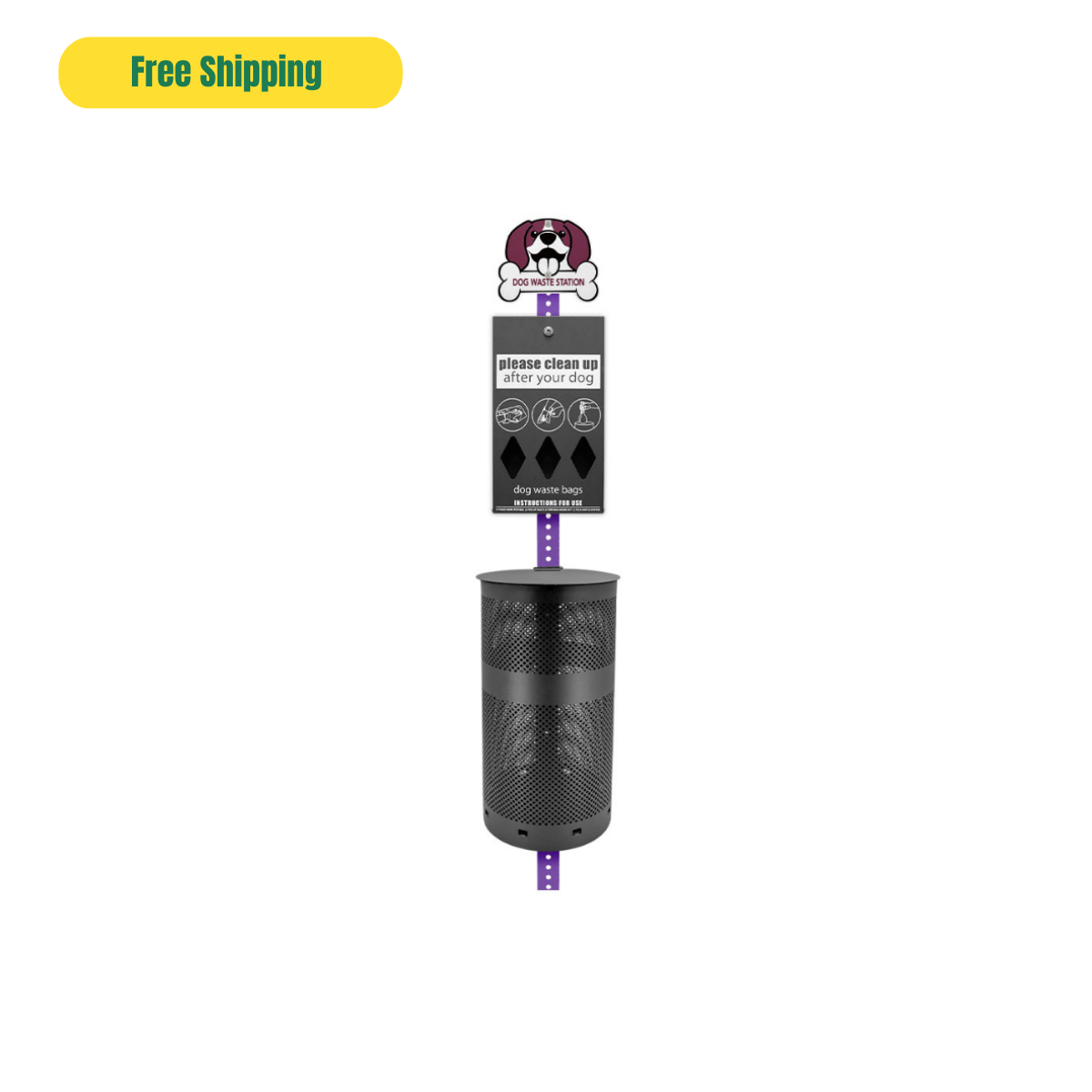 The Purple Dog waste station