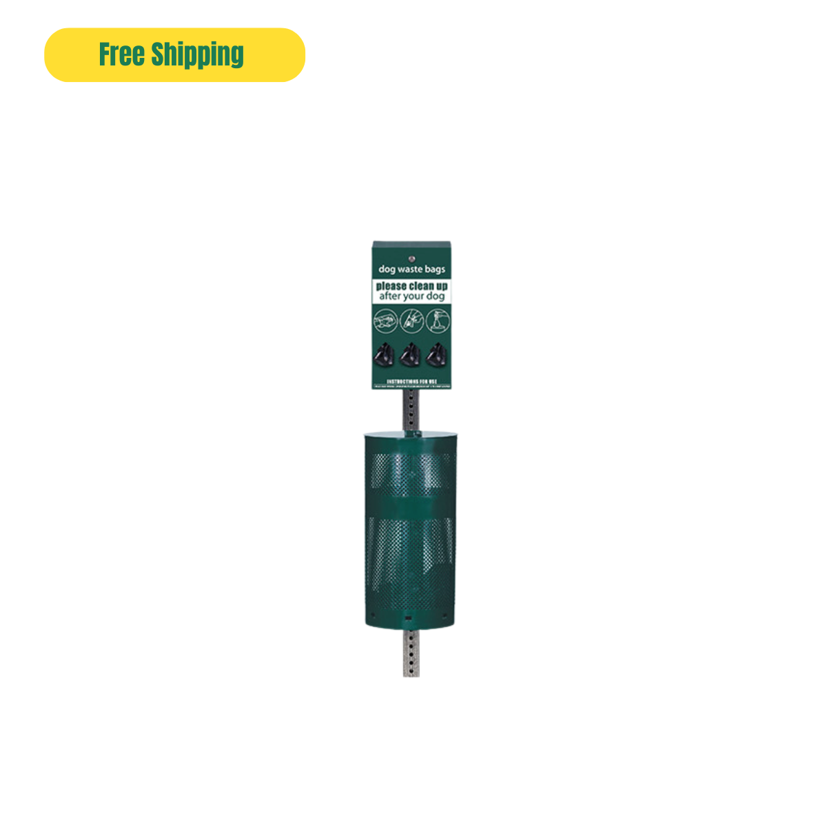 Low Profile Dog Waste Station