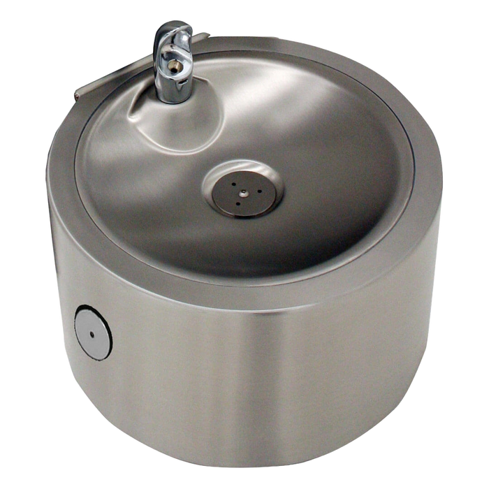 Round stainless steel pet fountain