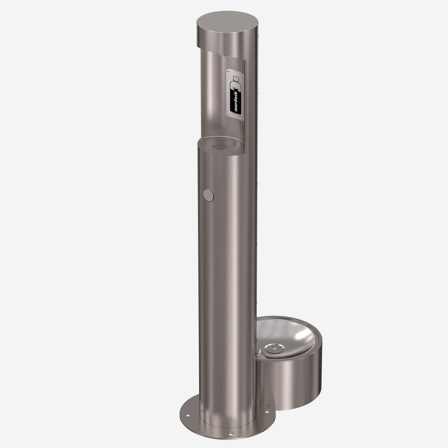 Push Button Stainless steel Pedestal Bottle filler with Pet fountain receptor