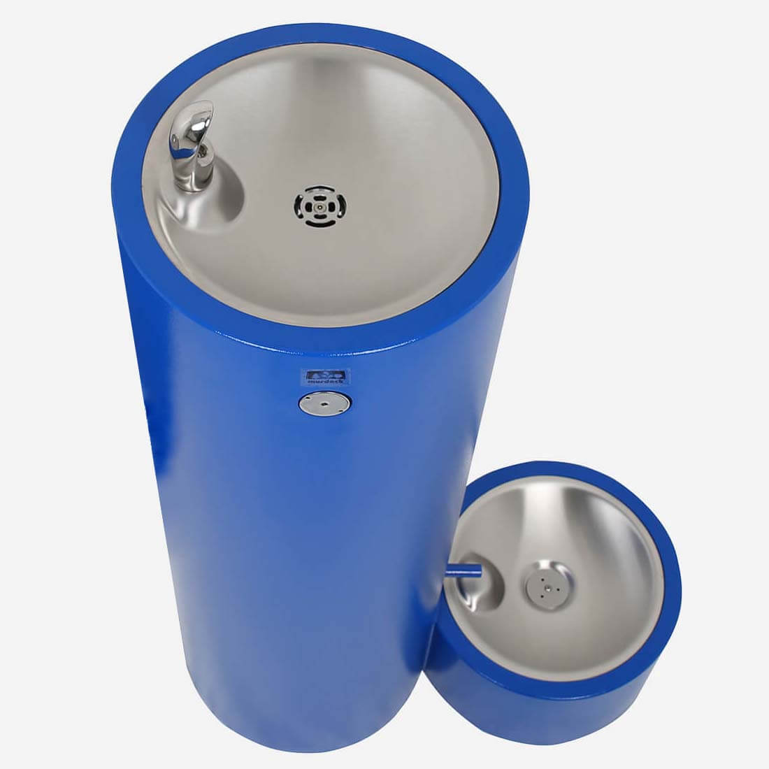 Outdoor Stainless Steel Drinking Fountain with Pet Bowl – Commercial Pedestal Unit