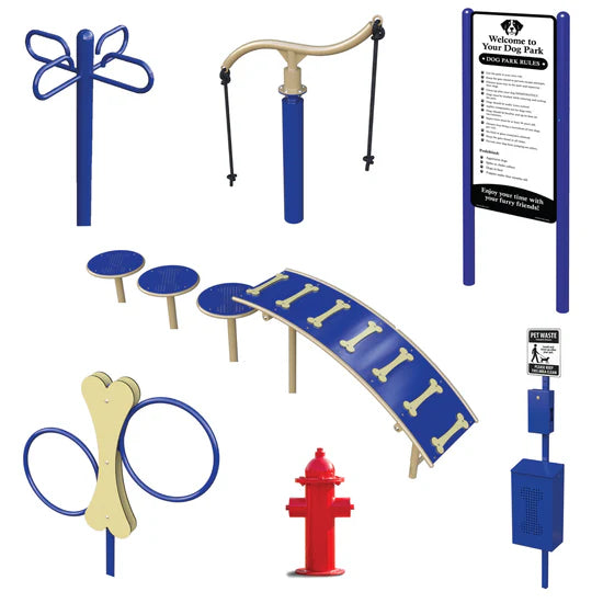 The Bone Yard - 7 Component Dog Park Kit