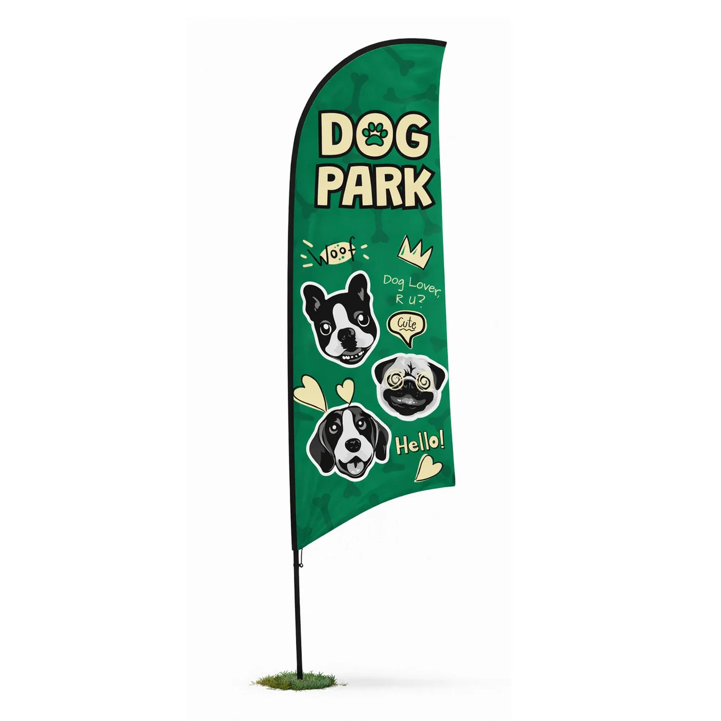Dog Park Flag Banner – Outdoor Branding & Visibility Signage