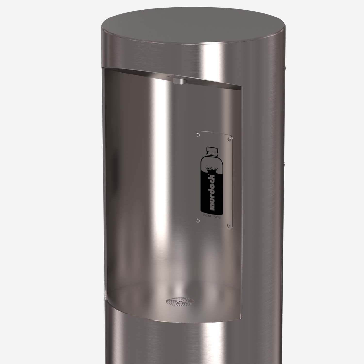 Bi-Level Outdoor Drinking Fountain with Water Bottle Filling Station - ADA, Stainless Steel