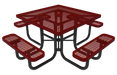 46" Square Pedestal Table with 4 Seats - Canine Park solutions