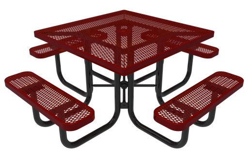 46" Square Pedestal Table with 4 Seats - Canine Park solutions