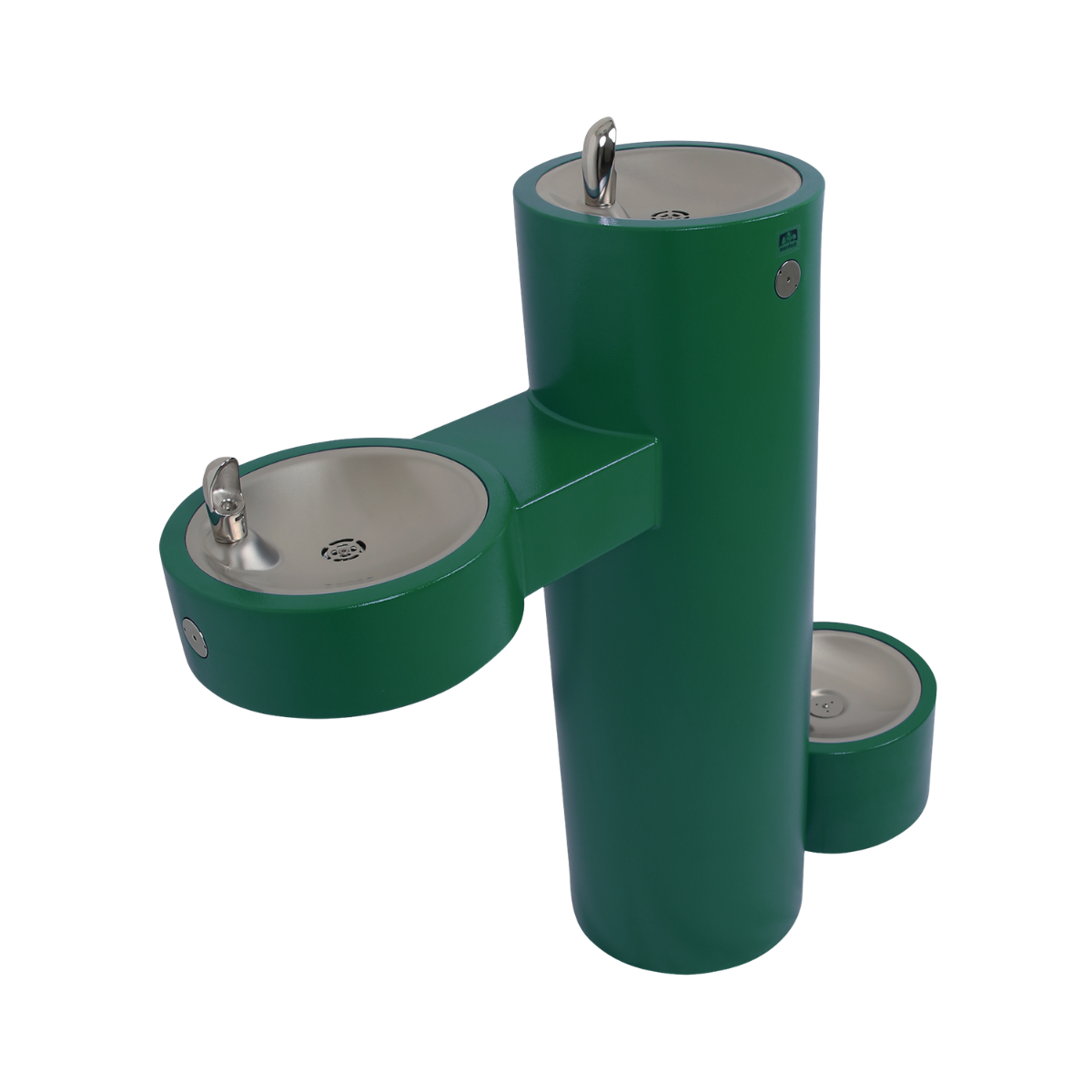 ADA Bi-Level Pedestal Drinking Fountain with Pet Bowl