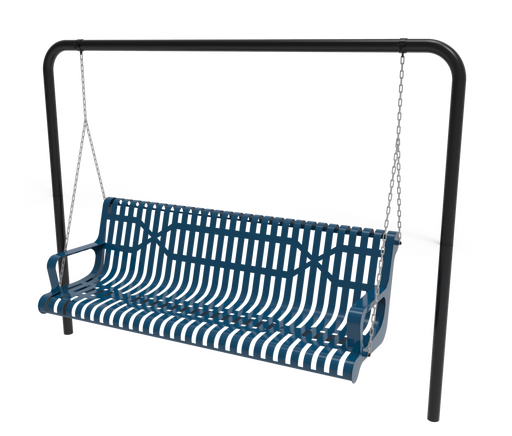 6' Contour Bench with Back And Arm - Canine Park solutions