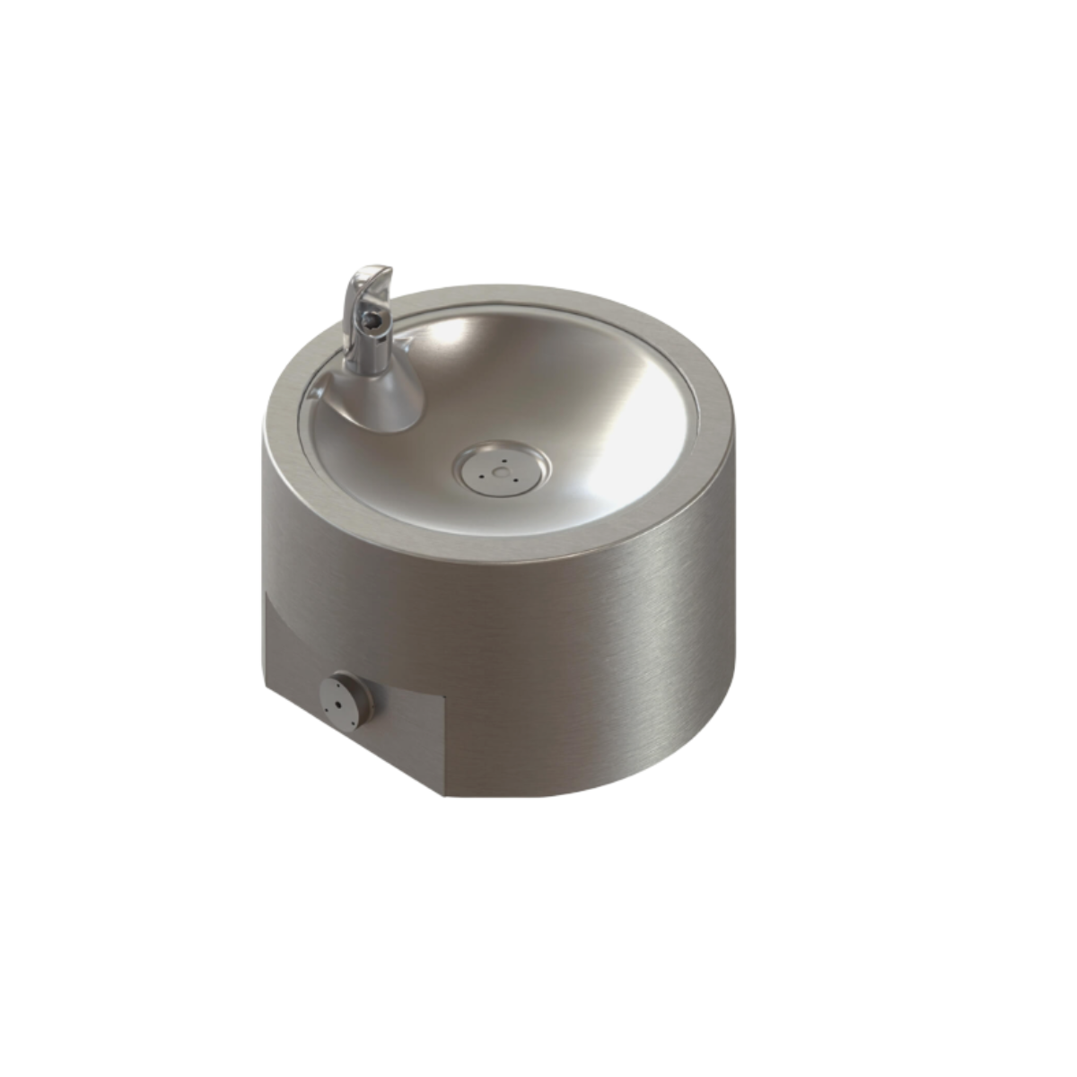 Round stainless steel pet fountain