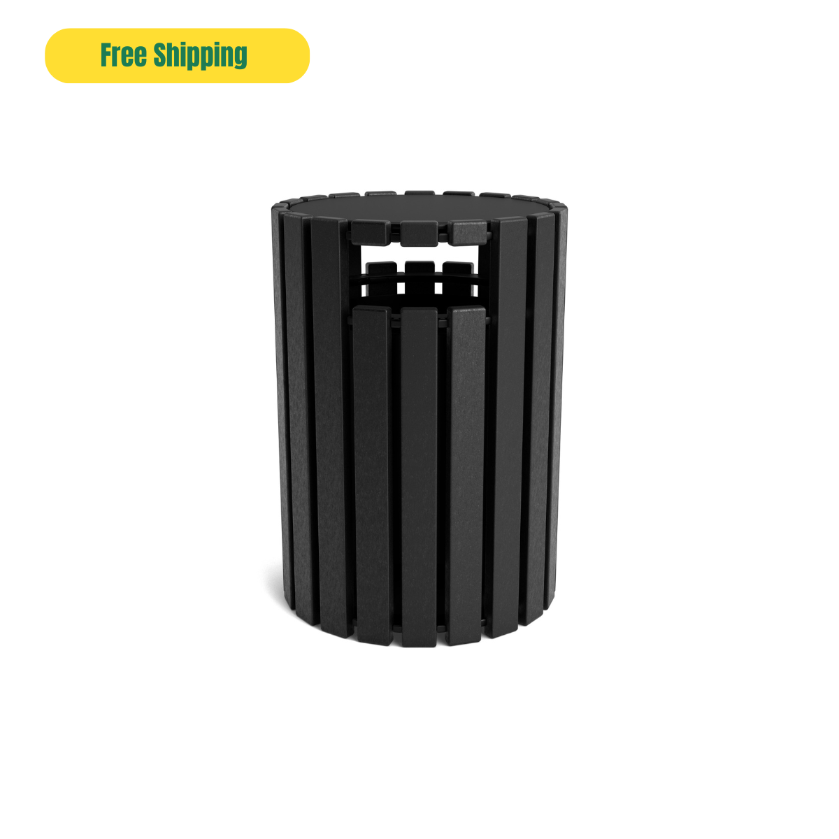 Eco-Friendly Round 33 Gallon Receptacle with Lid