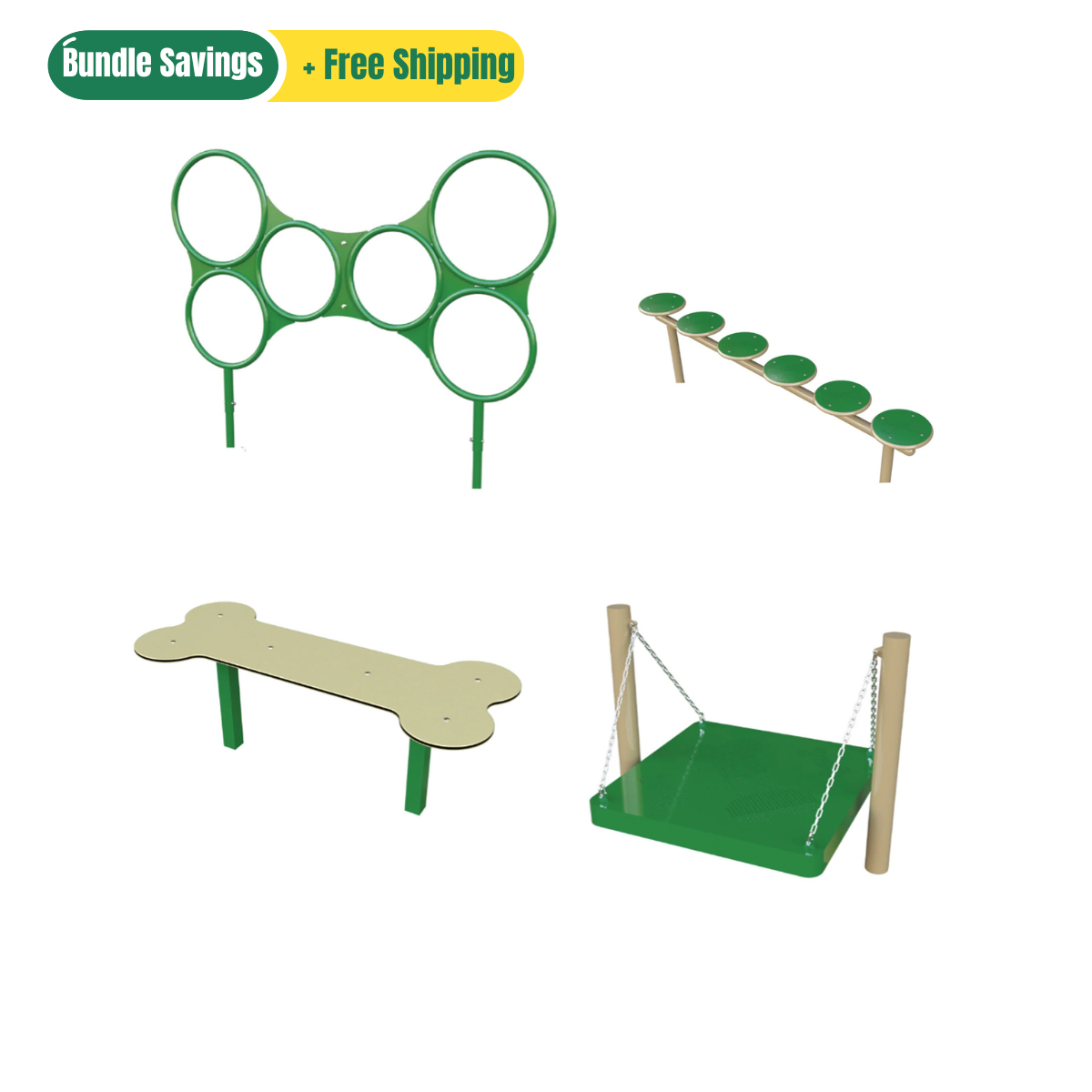 The Tail Wagger - 4 Component Dog Park Kit