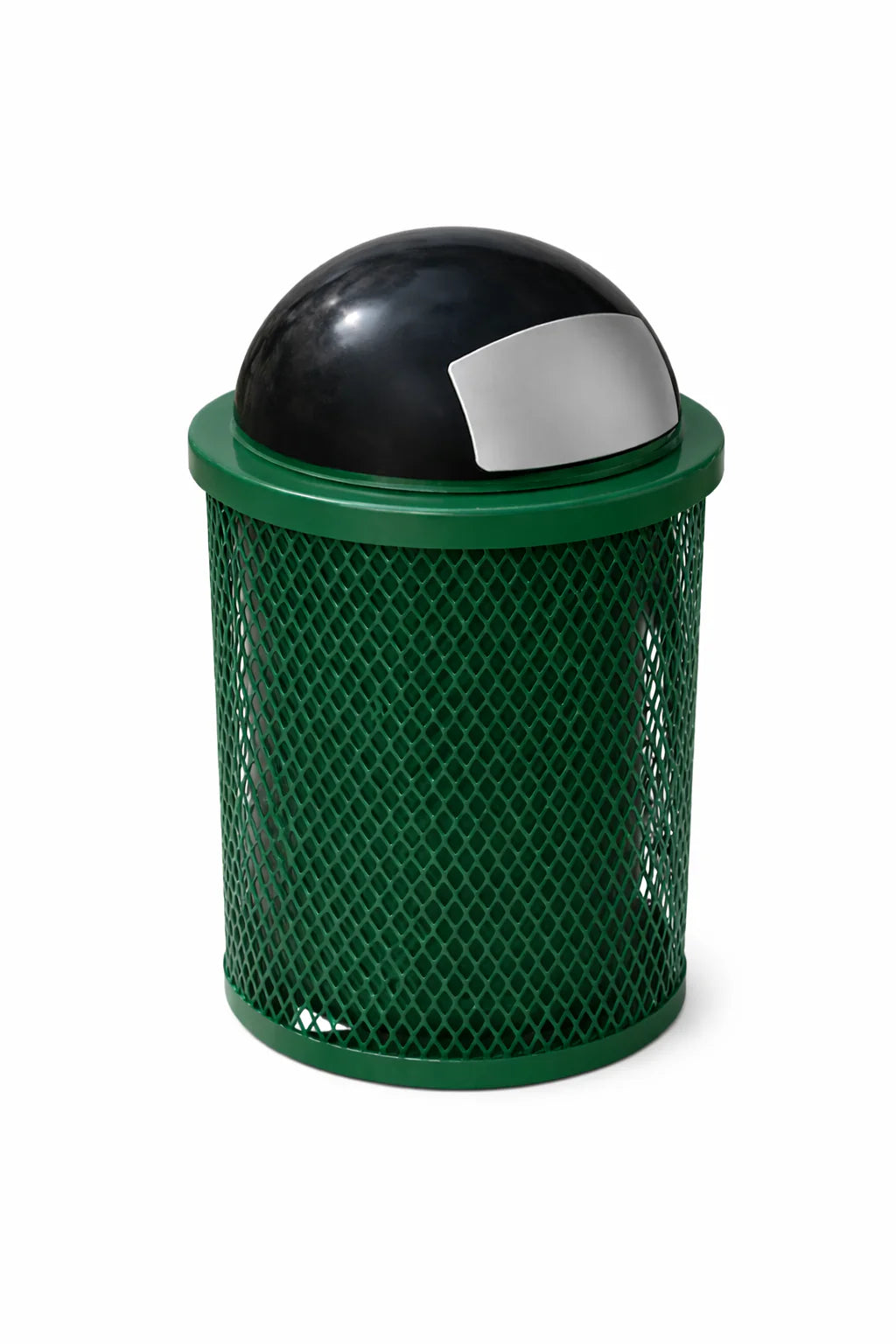 Trash Receptacle with Dome Lid