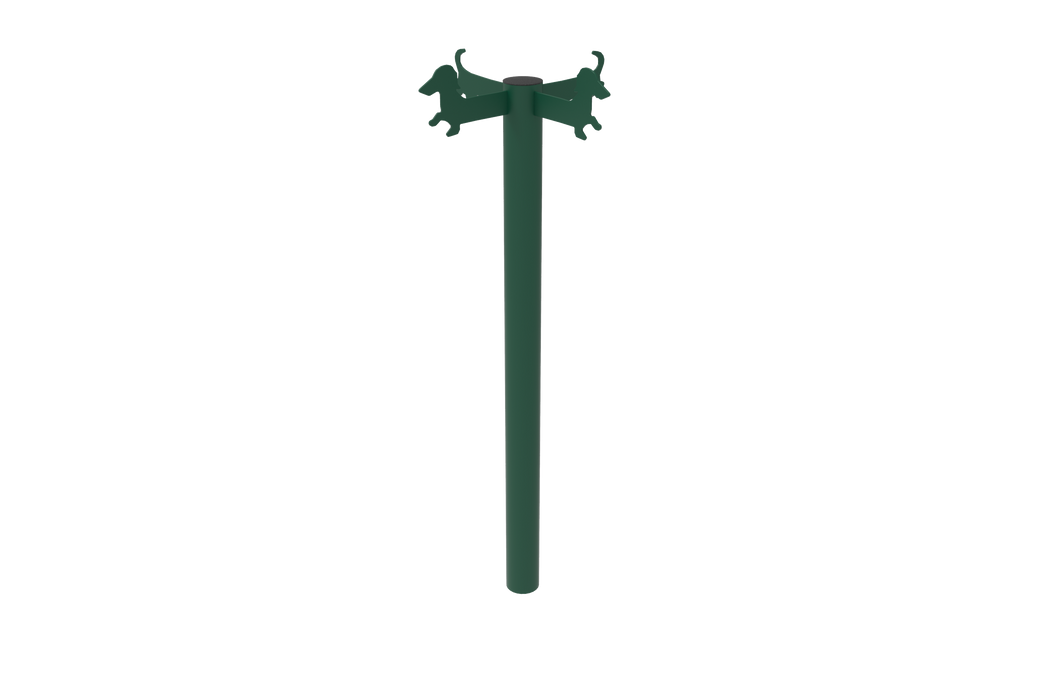 The Paws & Pause Post – Dog Park Leash Station