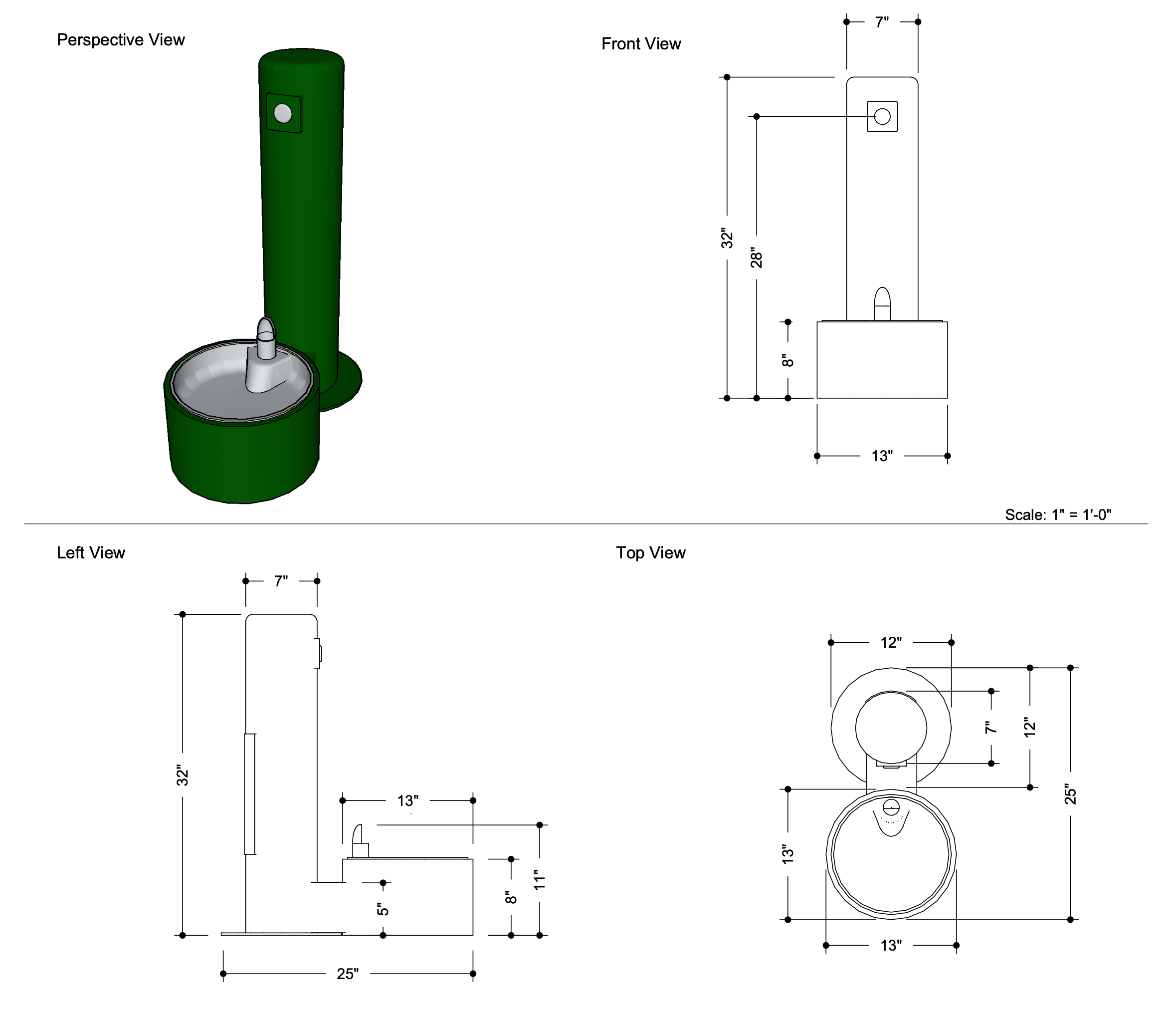 Dog Park Water Fountain
