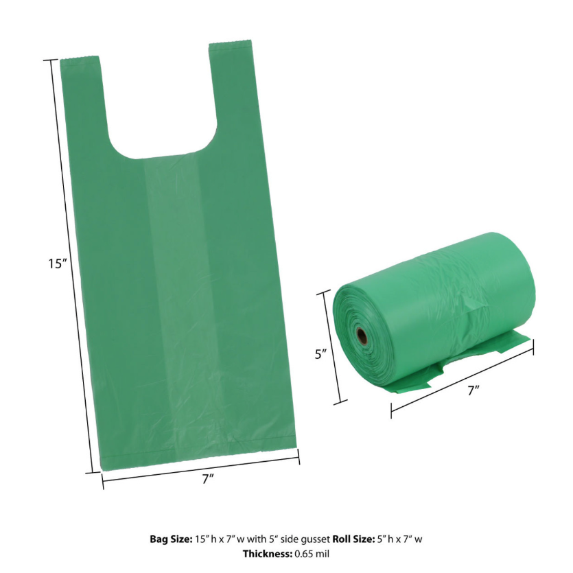 Tie-Handle Dog Waste Bags